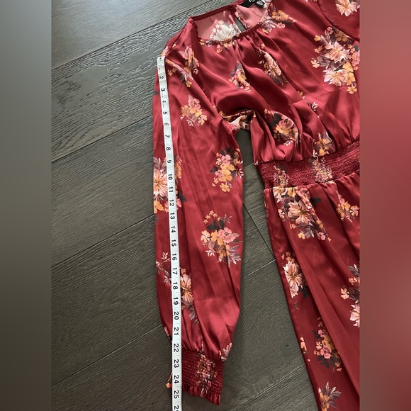 EverNew Shona shirred waist midi satin dress SZ 10 - Picture 8 of 12